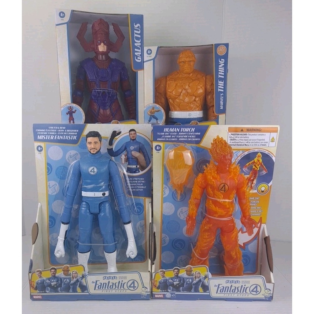 Fantastic 4 First Steps Mister Fantastic, Human Torch, Galactus, The Thing - NEW